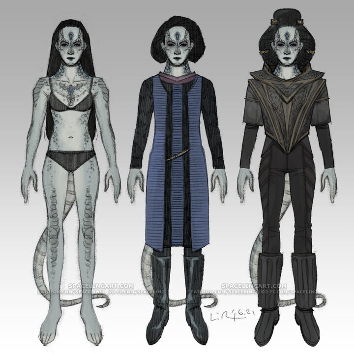 References of a cardassian female scientist.