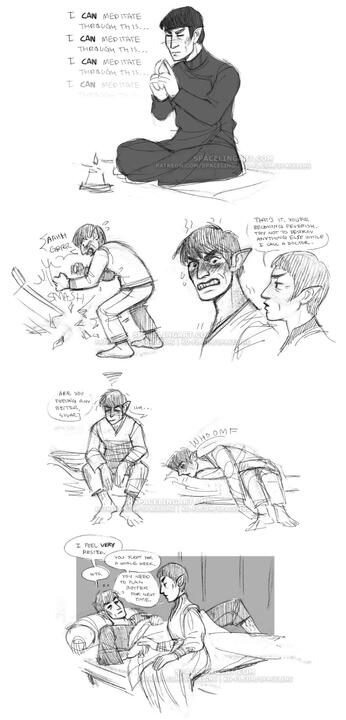 Sketches of a vulcan.